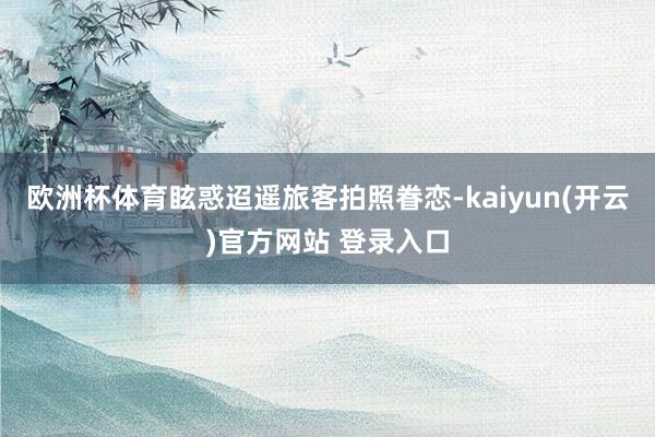 欧洲杯体育眩惑迢遥旅客拍照眷恋-kaiyun(开云)官方网站 登录入口
