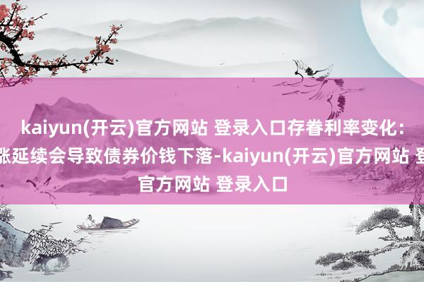 kaiyun(开云)官方网站 登录入口存眷利率变化：利率上涨延续会导致债券价钱下落-kaiyun(开云)官方网站 登录入口