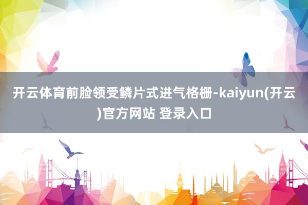 开云体育前脸领受鳞片式进气格栅-kaiyun(开云)官方网站 登录入口