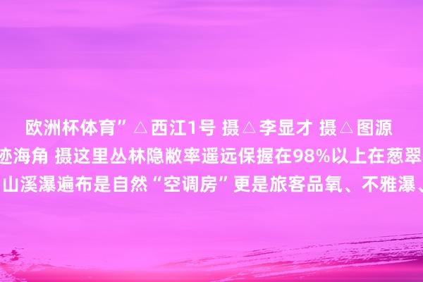 欧洲杯体育”△西江1号 摄△李显才 摄△图源 肇庆发布 赖超 摄△浪迹海角 摄这里丛林隐敝率遥远保握在98%以上在葱翠欲滴的浓荫之中鼎湖山溪瀑遍布是自然“空调房”更是旅客品氧、不雅瀑、戏水首选之地△ 李显才 摄△西江1号 摄在鼎湖山目之所及皆是绿水青山当你溜达在山间一泻而下的飞瀑水花轻轻溅到脸上能深深感受到清冷向你袭来△梁亮 摄△图源 肇庆发布 熊仔记载仪 摄△西江1号 摄△叶伟华 摄在鼎湖山松鼠