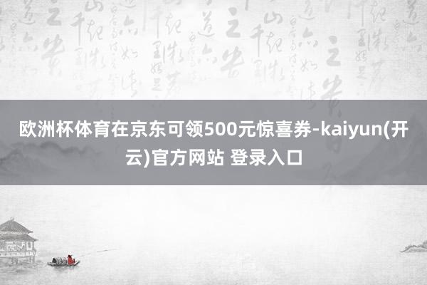 欧洲杯体育在京东可领500元惊喜券-kaiyun(开云)官方网站 登录入口