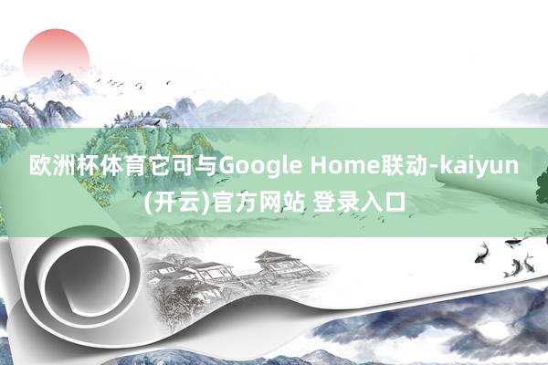欧洲杯体育它可与Google Home联动-kaiyun(开云)官方网站 登录入口